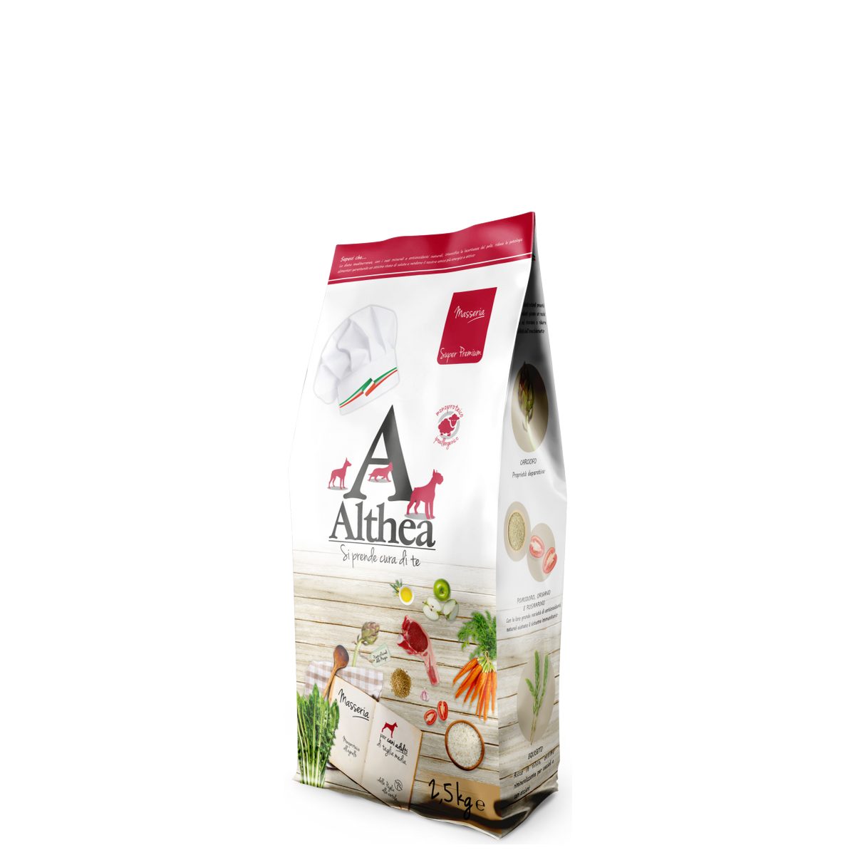 Althea Masseria monoproteinska suha hrana za odrasle pse srednjih pasmina – janjetina 2,5 kg