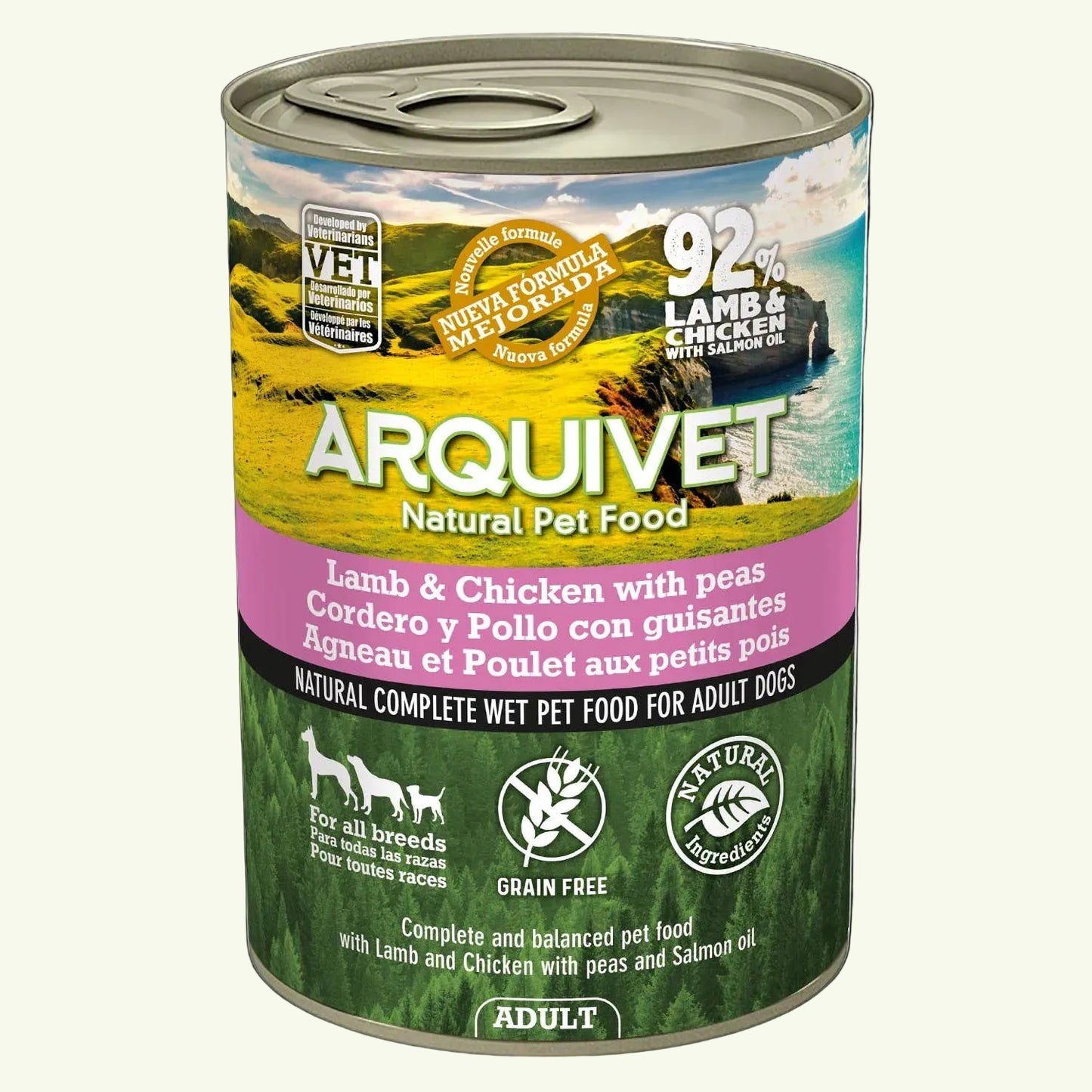 Arquivet Wet Dog Food Adult Lamb and Chicken [400g]