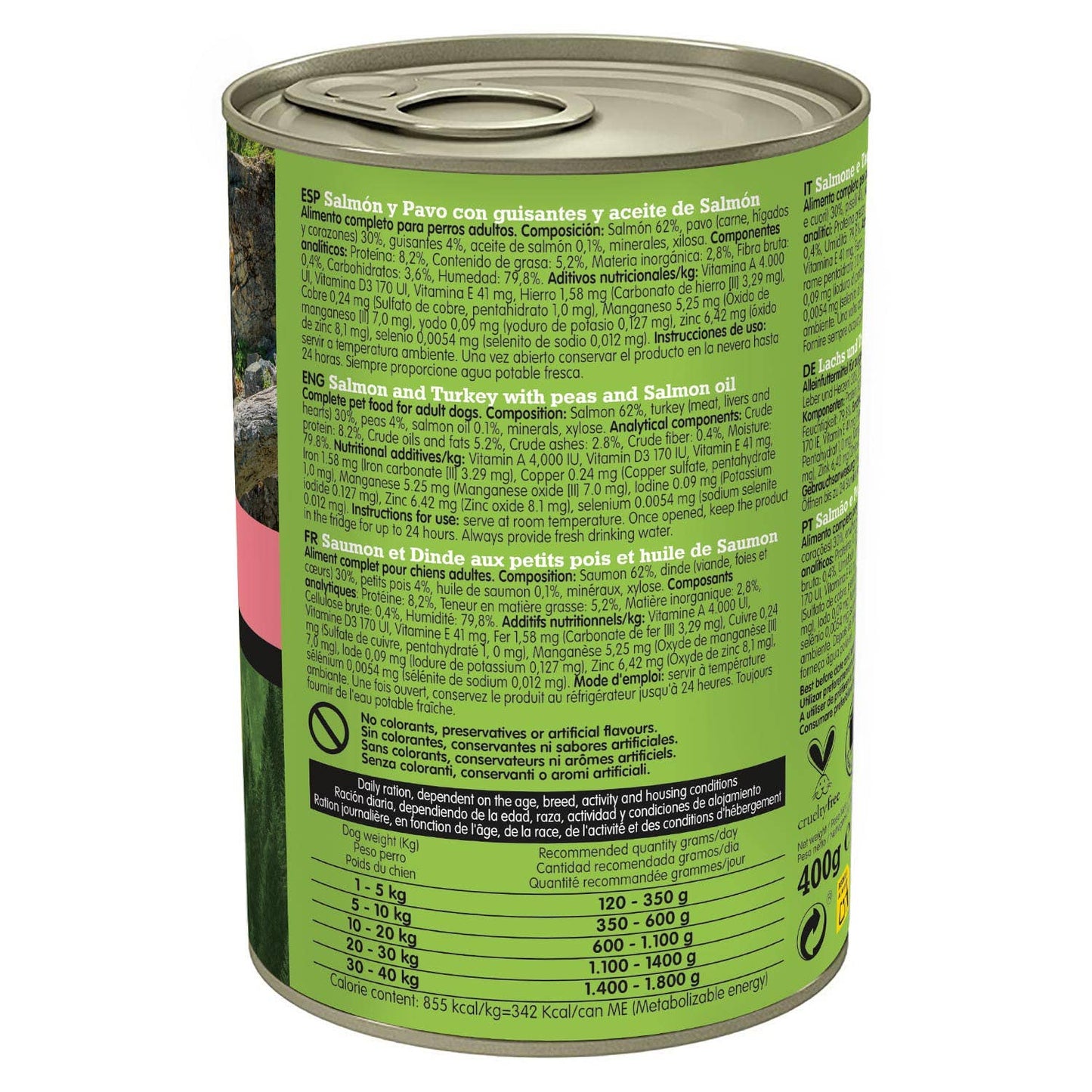 Arquivet Wet Dog Food Adult Salmon and Turkey [400g]