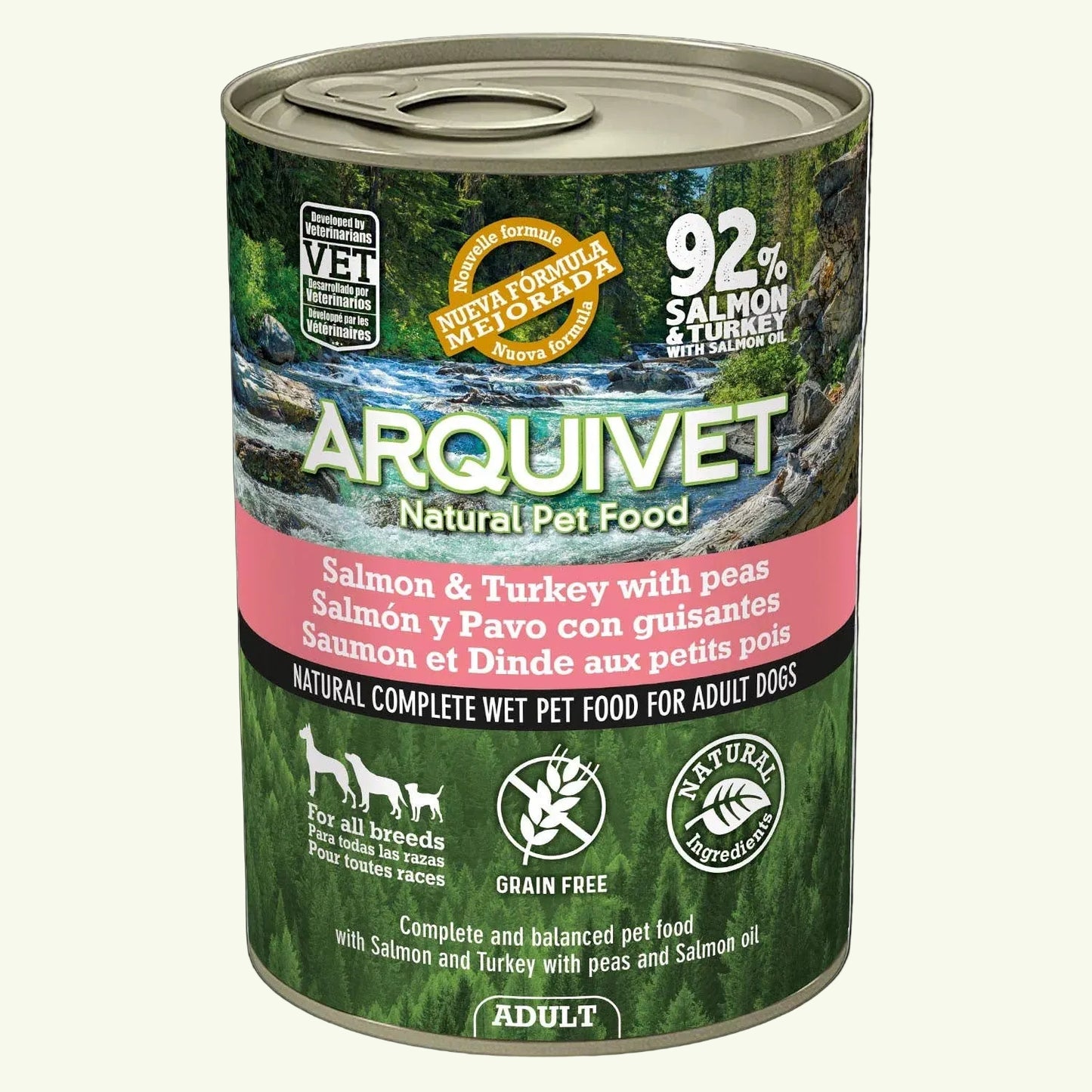 Arquivet Wet Dog Food Adult Salmon and Turkey [400g]
