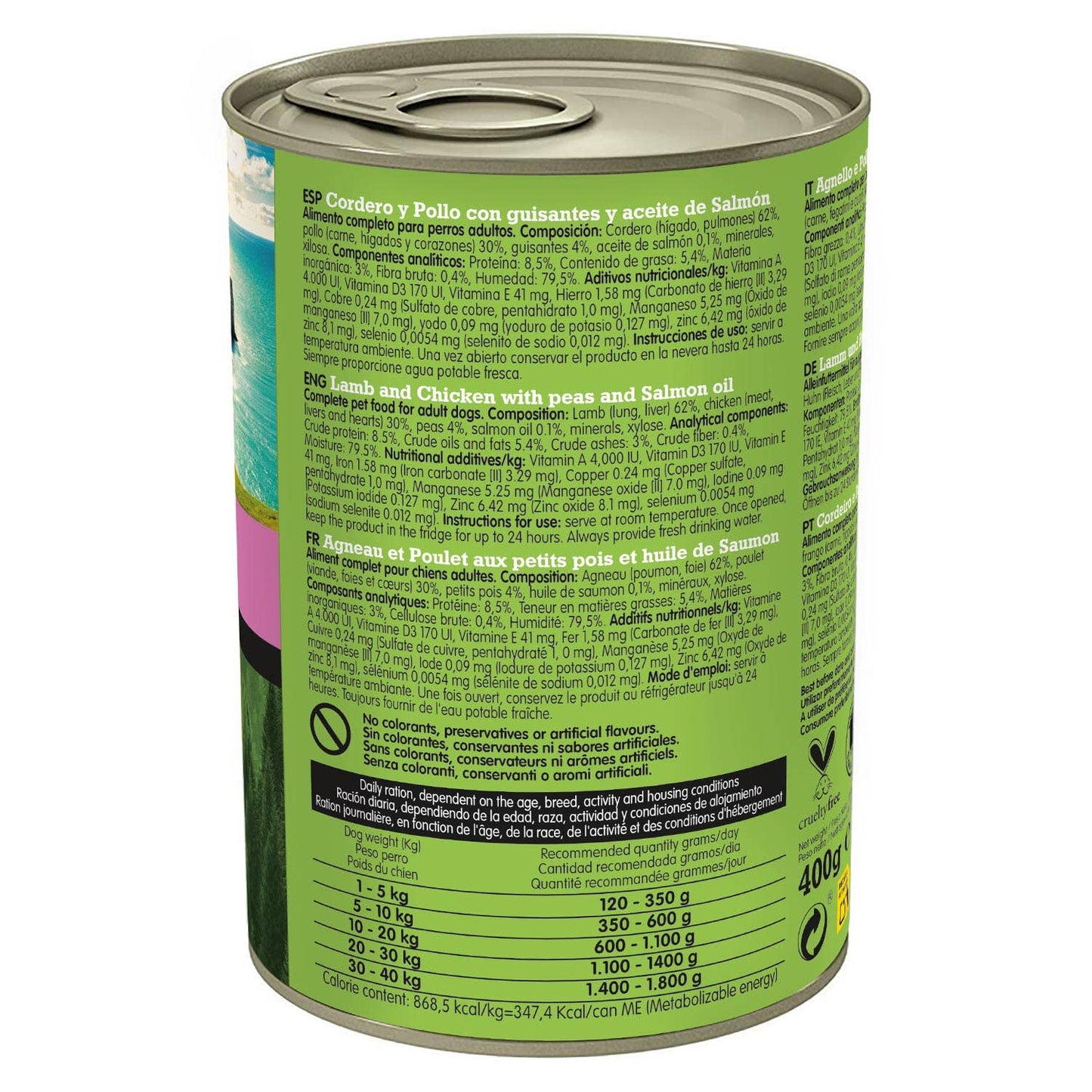 Arquivet Wet Dog Food Adult Lamb and Chicken [400g]